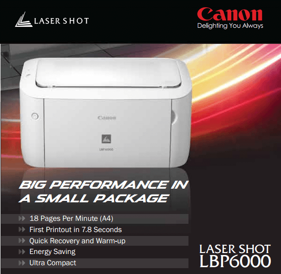 Máy in Canon LASER SHOT LBP6000 Máy in nhỏ gọn đáp ứng nhu cầu lớn